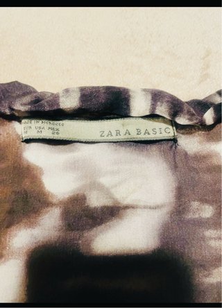 Blusa Zara Gasa Estampada