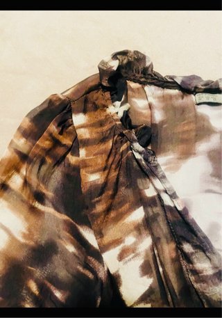 Blusa Zara Gasa Estampada