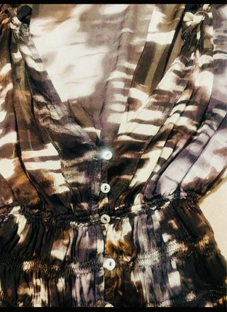 Blusa Zara Gasa Estampada