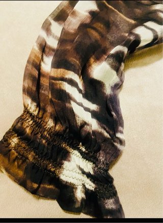Blusa Zara Gasa Estampada