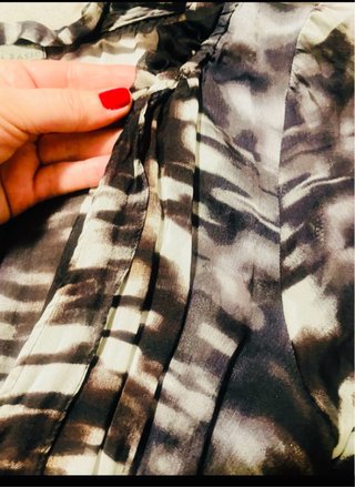 Blusa Zara Gasa Estampada