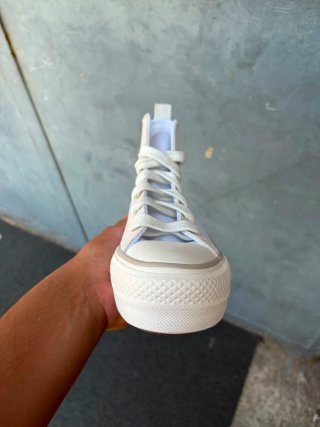 Converse Ctas Lift Bianche e Beige