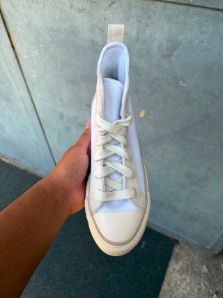 Converse Ctas Lift Bianche e Beige