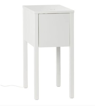 Mesita Noche Auxiliar Blanca Ikea
