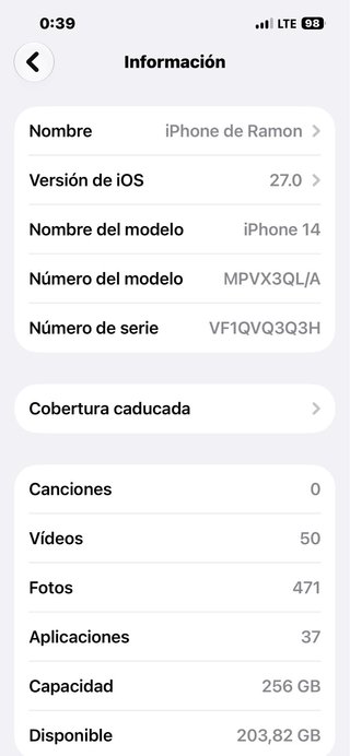iPhone 14 256GB Negro