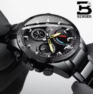 Orologio da polso automatico in acciaio da uomo nuovo