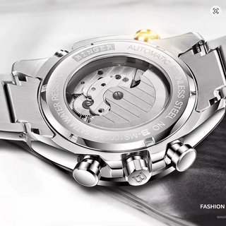 Orologio da polso automatico in acciaio da uomo nuovo