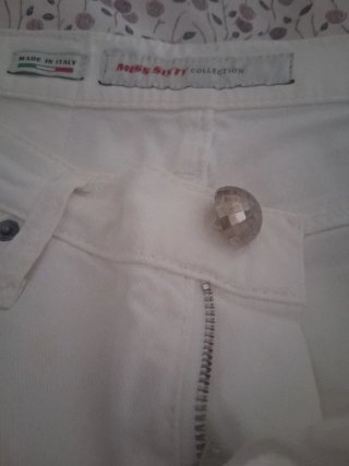 Pantalón vaquero blanco Miss Sixty