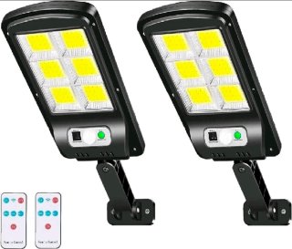 4 Lampioncini faretti 120 LED Pannello Solare Sens