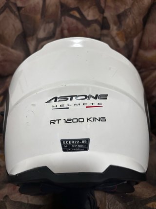Casco de Moto Integral Negro y Blanco