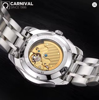 Reloj pulsera Automático Acero Negro Hombre