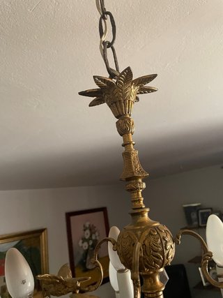 Lámpara de techo vintage 6 brazos