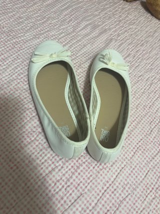 Bailarinas blancas niña talla 34 nuevas