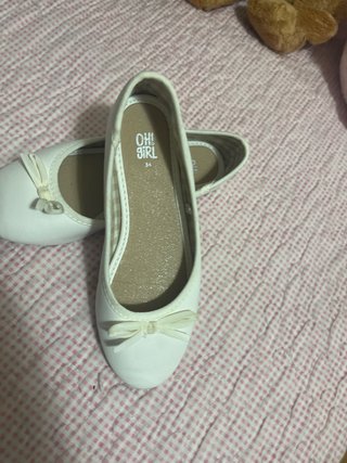 Bailarinas blancas niña talla 34 nuevas