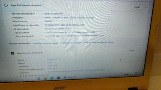 Ordenador portátil Acer Aspire i3 8GB SSD Win11
