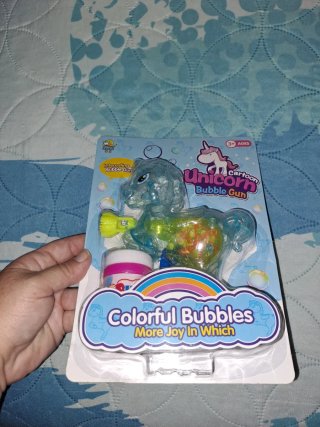 Pistola de Burbujas Unicornio
