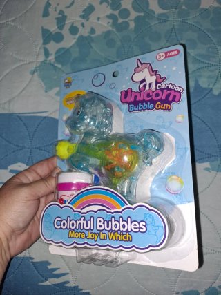 Pistola de Burbujas Unicornio