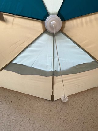 Sombrilla playera refugio compacto carpa decathlon
