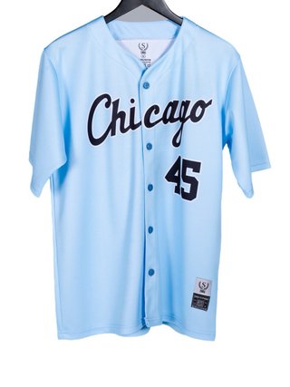 Camisa de béisbol Chicago 45 azul
