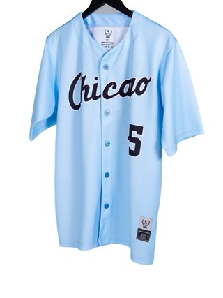 Camisa de béisbol Chicago 45 azul