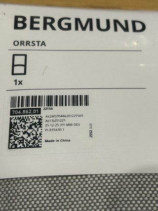 Funda Silla Ikea BERGMUND Beige