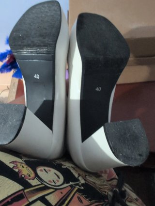 Botas blancas tacón alto plataforma