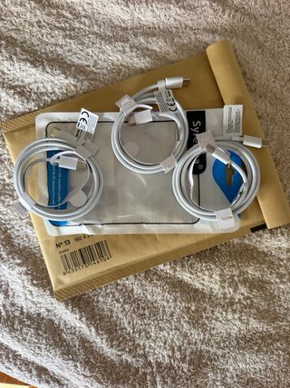 Pack 3 Cables USB-C Syncwire Blancos