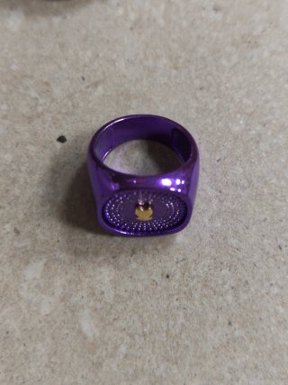 Anillo Morado Dorado Imitación Tous