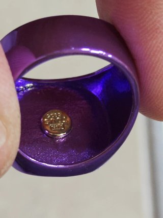 Anillo Morado Dorado Imitación Tous