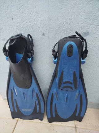 Lote aletas buceo y snorkel
