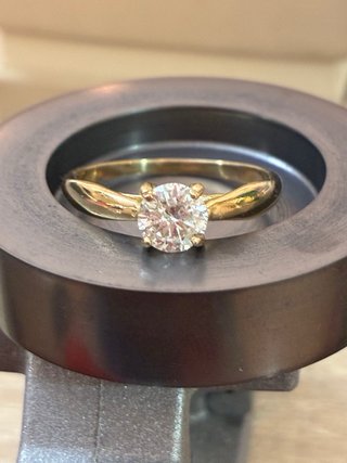 Anillo Oro 18k Diamante 0.73 Ct D/SI2