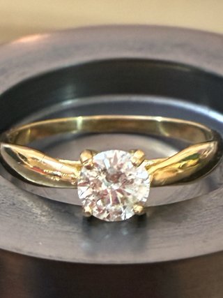 Anillo Oro 18k Diamante 0.73 Ct D/SI2