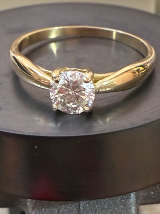 Anillo Oro 18k Diamante 0.73 Ct D/SI2