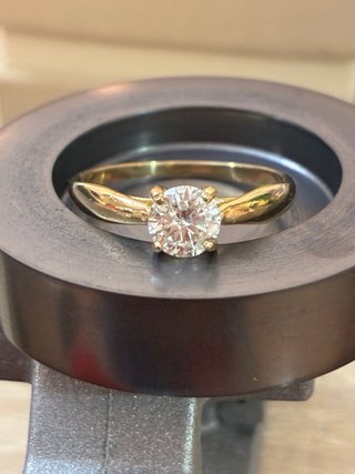 Anillo Oro 18k Diamante 0.73 Ct D/SI2