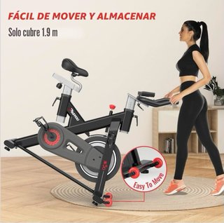Bicicleta Estática con Monitor Cuenta kilometros