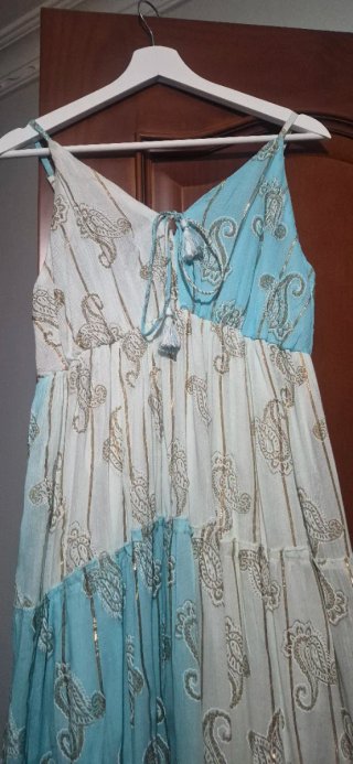 Vestido largo estilo indio