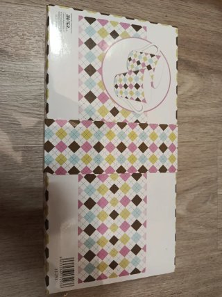 Juego 4 Tazas Café Porcelana Diseño Rombo