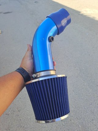 Tubo Admisión Cónico Filtro Aire Azul
