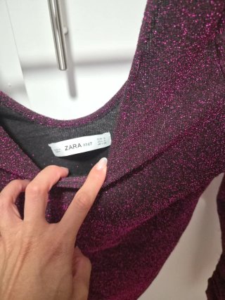 Body Zara Morado Brillo