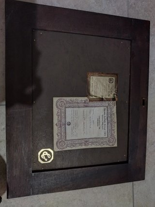 Quadro con cornice in legno