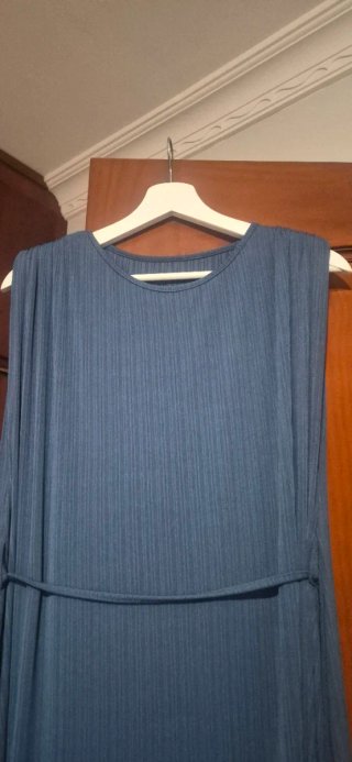 Vestido largo azul