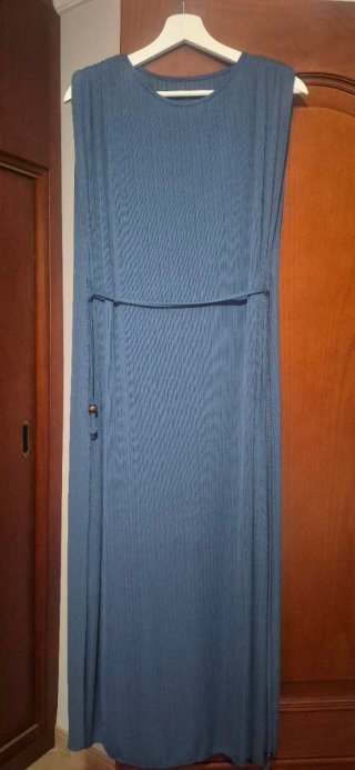 Vestido largo azul