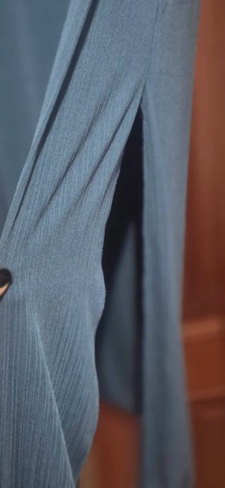 Vestido largo azul