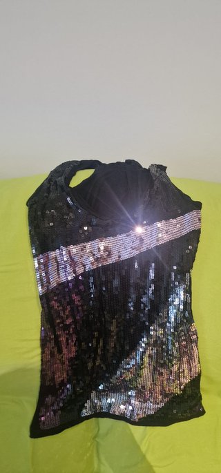 Top lentejuelas Amisu Talla S