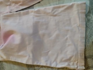 Pantalón vaquero campana rosa