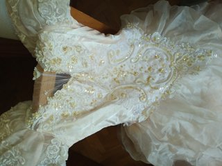 Vestido de Novia Talla 40 Rosa y Blanco