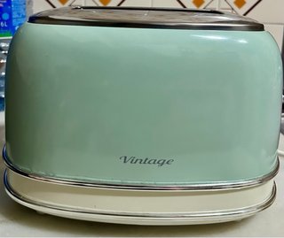 Tostadora Vintage Ariete Verde y Crema