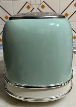 Tostadora Vintage Ariete Verde y Crema