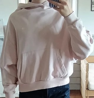 Sudadera rosa con capucha