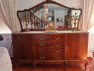 Aparador vintage madera y metal